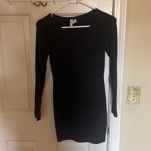 Bodycon Black Long Sleeve Dress